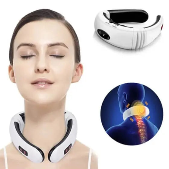 Massajador Elétrico Cervical com Estimulação Eletromagnética